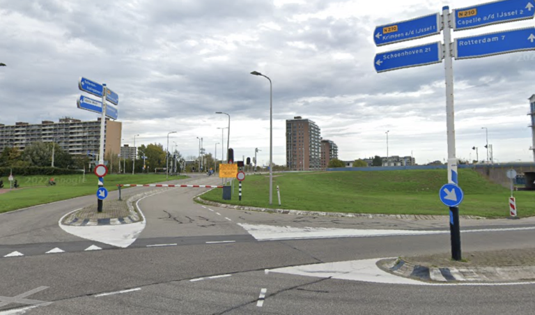Slagboom Nijverheidstraat naar Krimpen aan den IJssel definitief gesloten